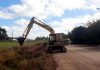 Realizan limpieza de cunetas en Claraz y arreglo de caminos en el distrito